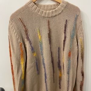 NN07 Rick Intarsia Cotton-Blend Sweater (Small)